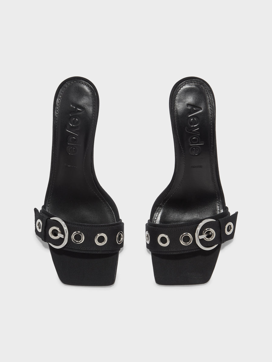 Ilvy Eyelet Grosgrain Mules