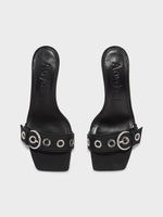 Ilvy Eyelet Grosgrain Mules - Image 5