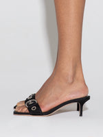 Ilvy Eyelet Grosgrain Mules - Image 6