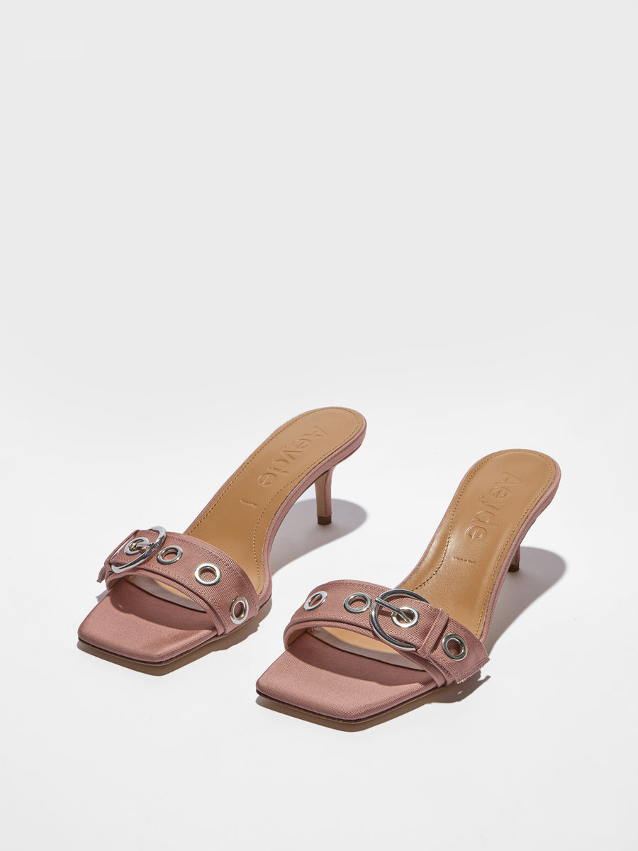 Ilvy Eyelet Grosgrain Mules