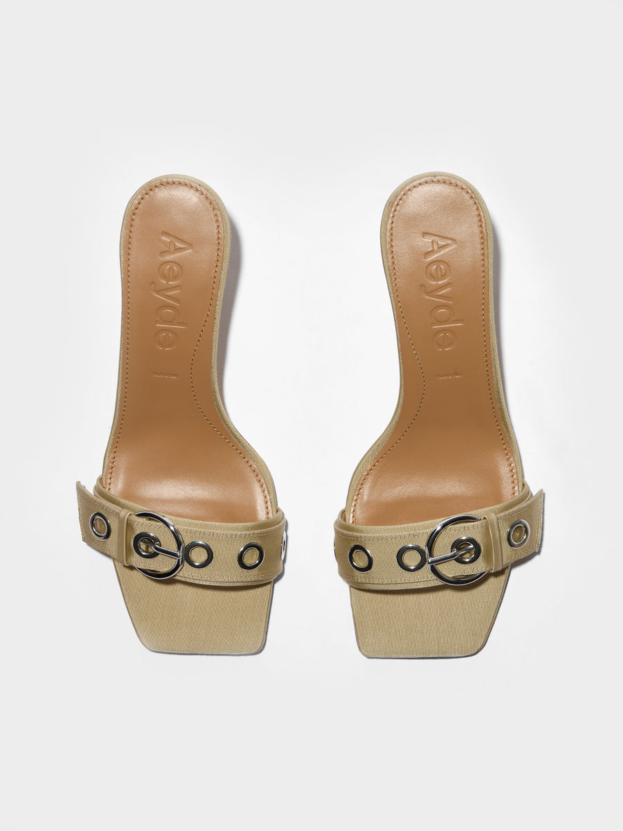 Ilvy Eyelet Grosgrain Mules