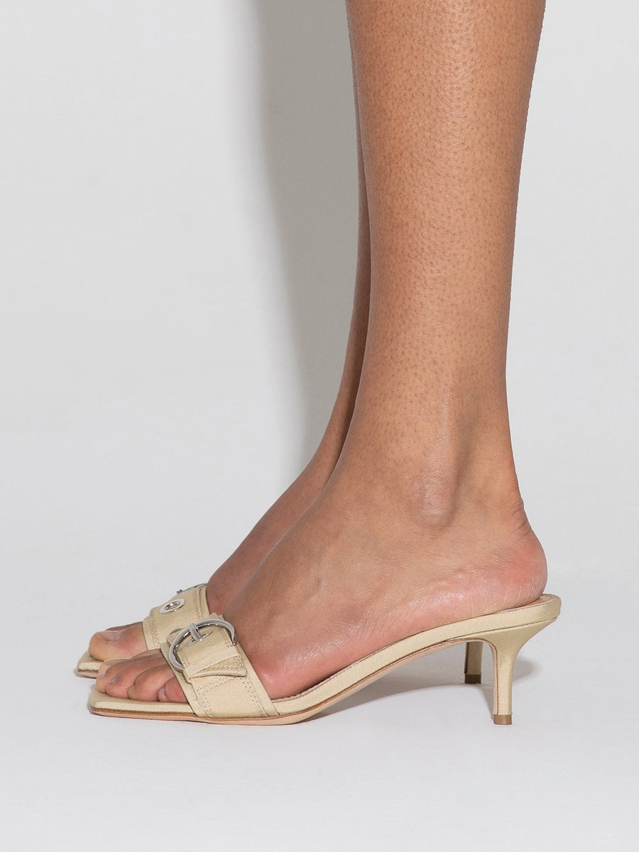 Ilvy Eyelet Grosgrain Mules