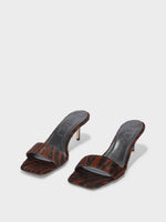 サンダル・ミュール aeyde SS25 55mm (ILVY ZEBRA PONYHAIRCREAMY) AEYDE Ilvy zebra-print pony hair mules | NET-A-PORTER