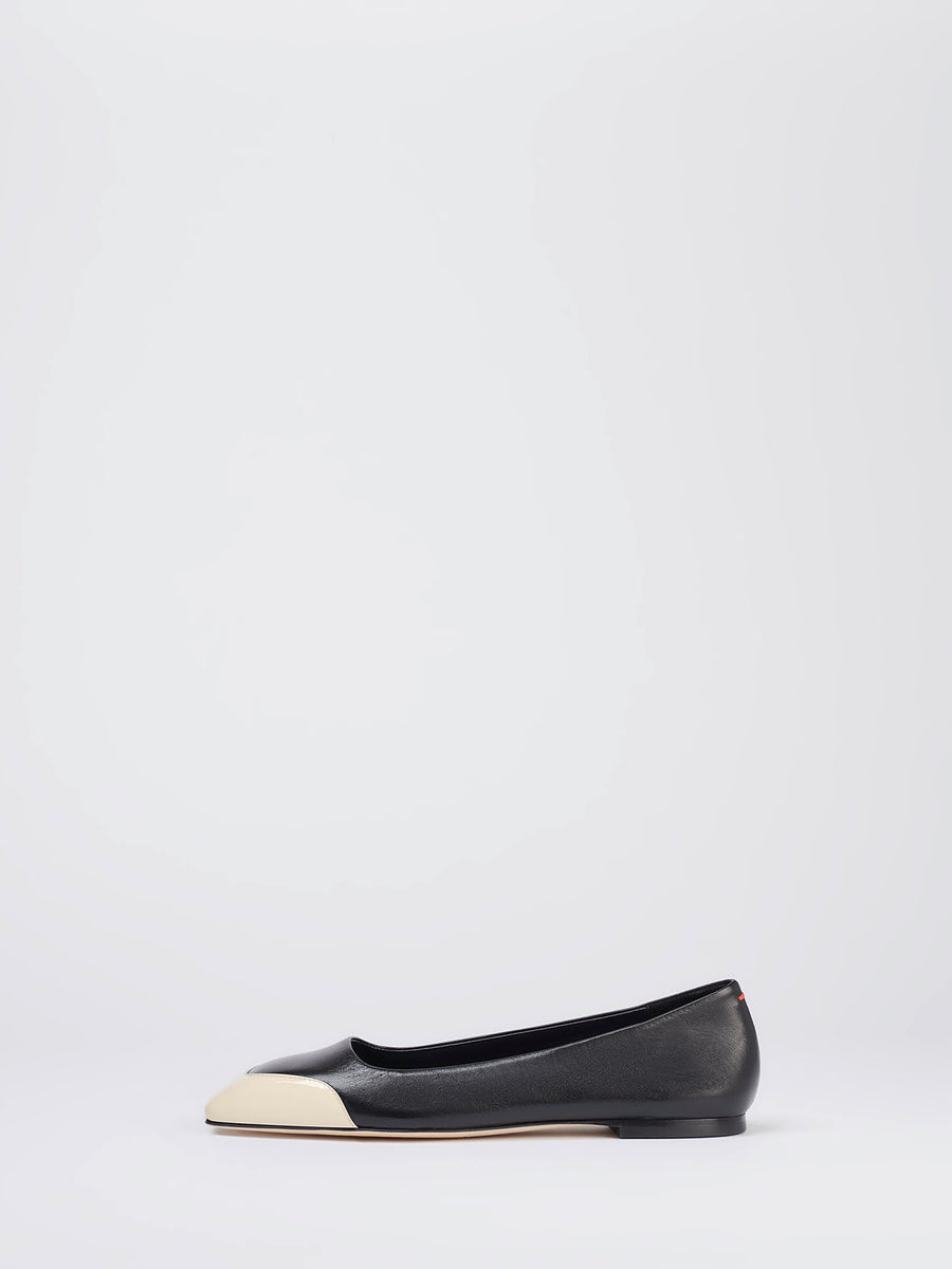 Iris Leather and Patent Ballet Flats