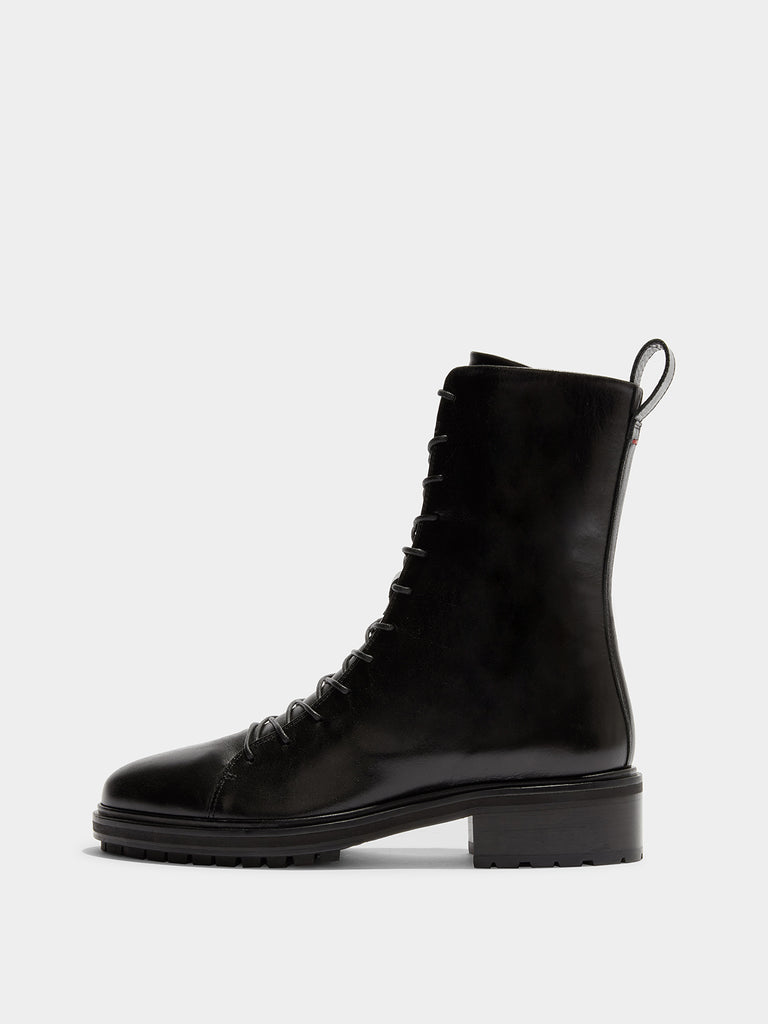 Isa Boot Isa Leather Ankle Boots | Black Calf