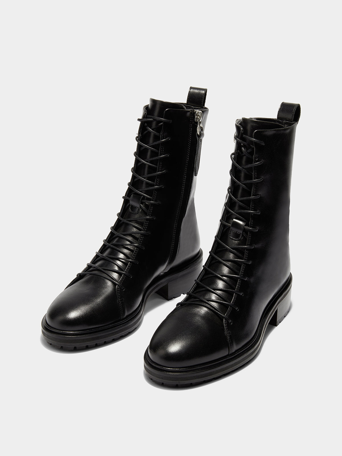 Isa Leather Lace-Up Ankle Boots - Image 2