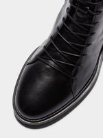 Isa Leather Lace-Up Ankle Boots - Image 3