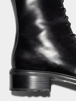 Isa Leather Lace-Up Ankle Boots - Image 4