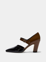 Isidora Duo-Tone Mary-Jane Pumps - Image 1