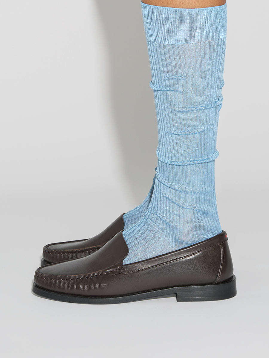 Aeyde | Jory Silk Socks for Women | Glass Silk | Luxury Materials | Handmade in Italy | How to Style