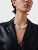 Joss Pearl and Palladium-Plated Necklace - Image 3