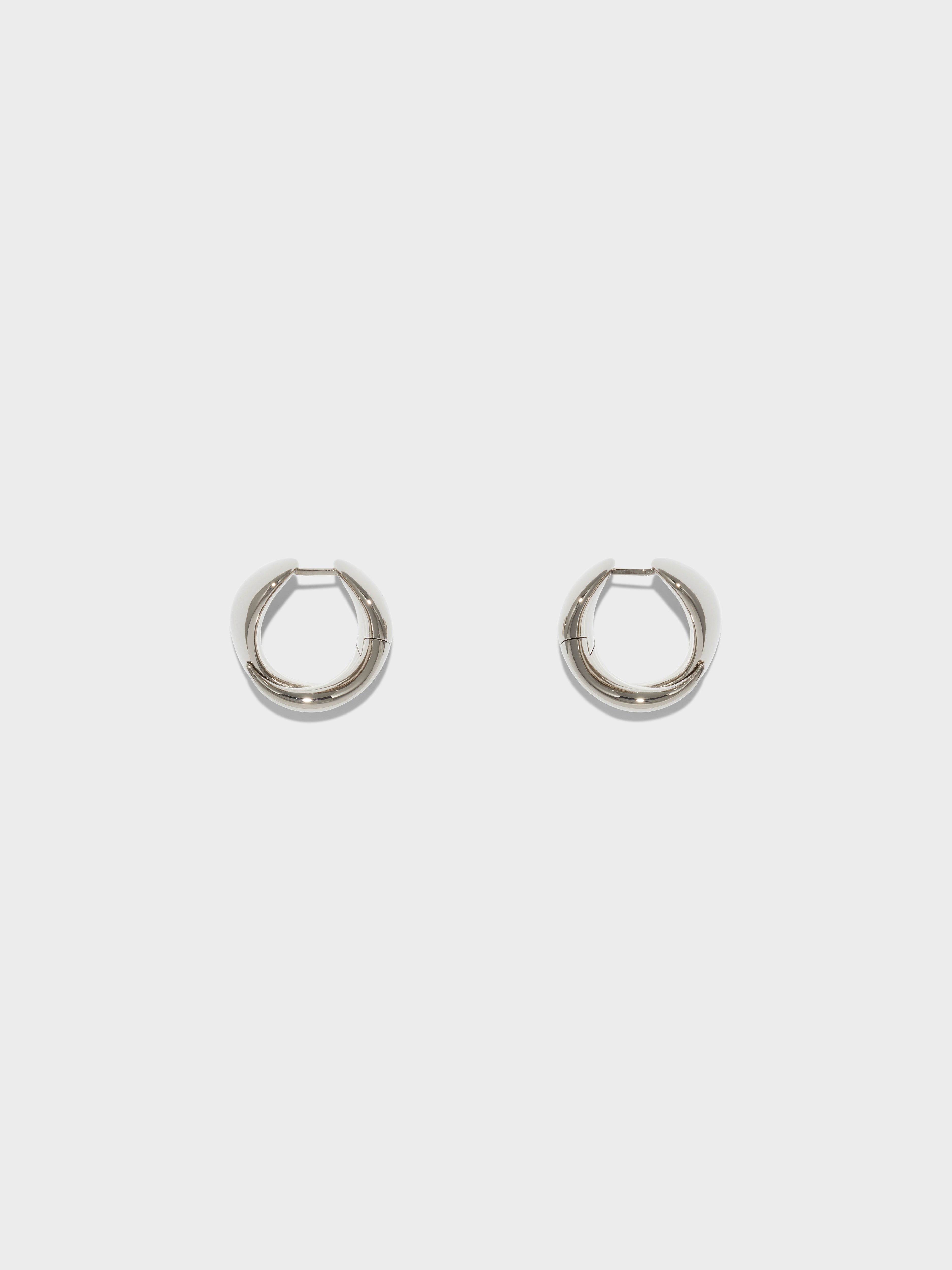 Junior Medium Palladium-Plated Earrings - Image 1