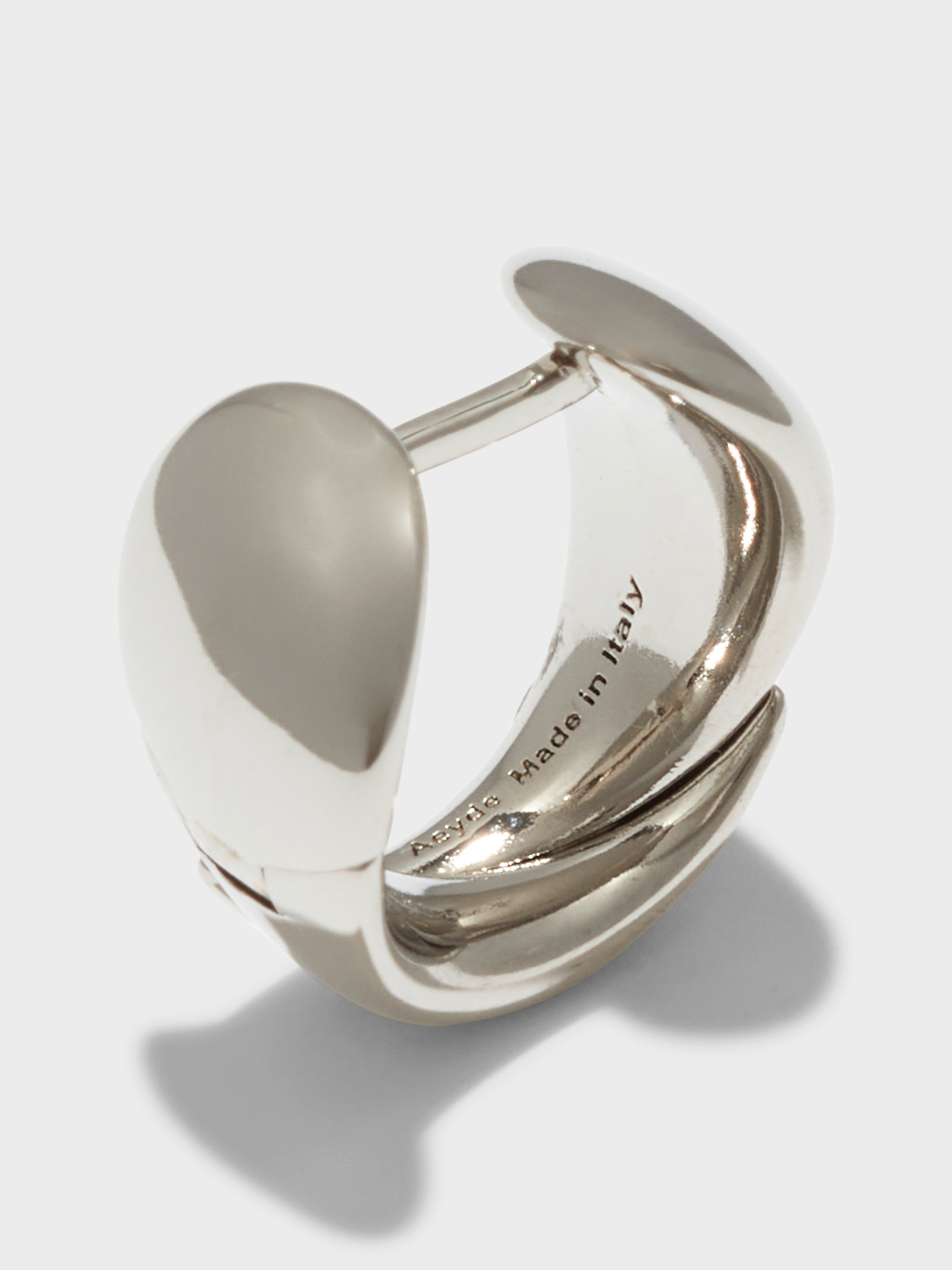 Junior Medium Palladium-Plated Earrings - Image 2
