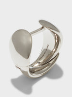 Junior Medium Palladium-Plated Earrings - Image 2