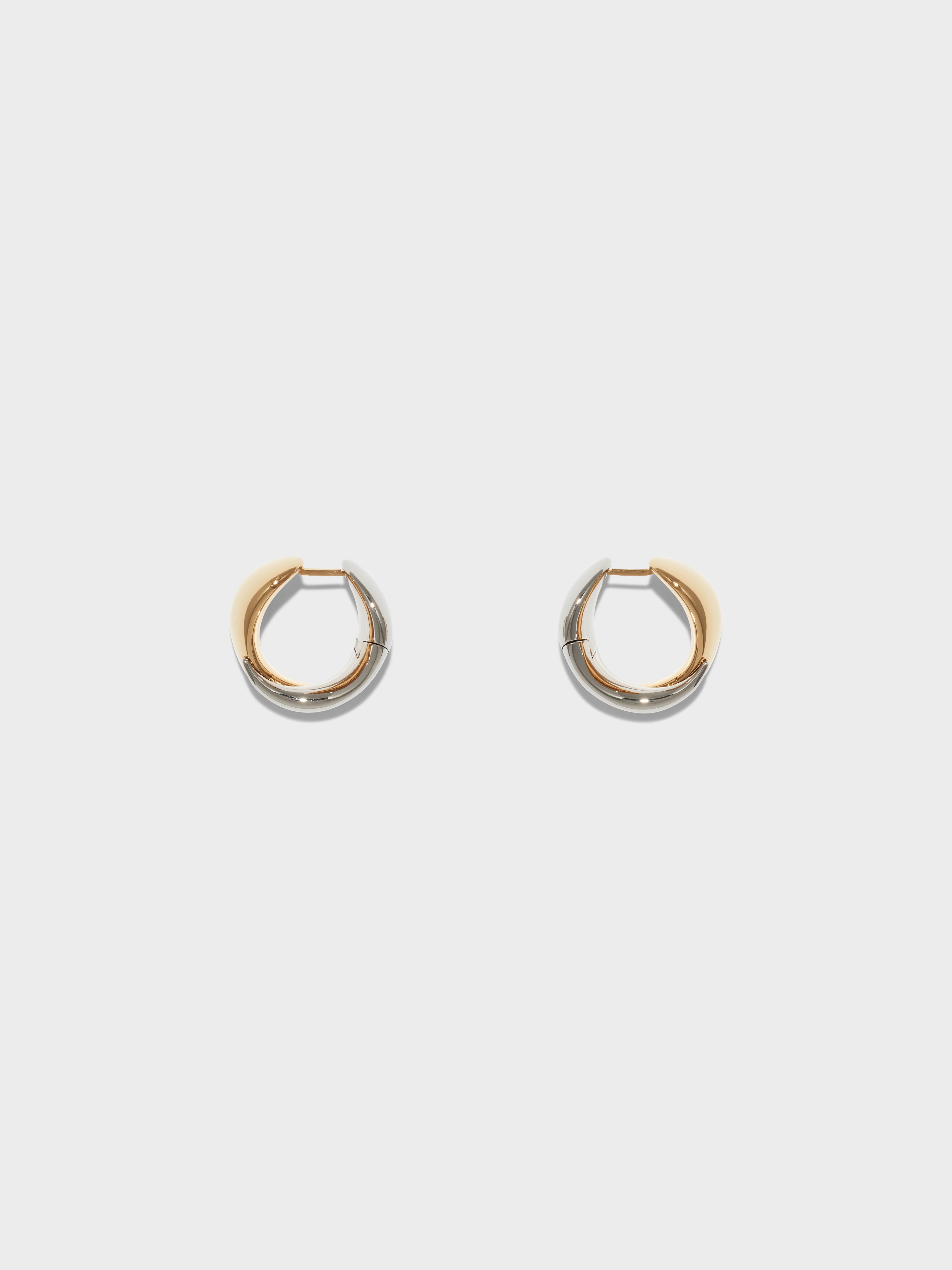 Junior Medium 18kt Gold and Palladium-Plated Earrings - Image 1