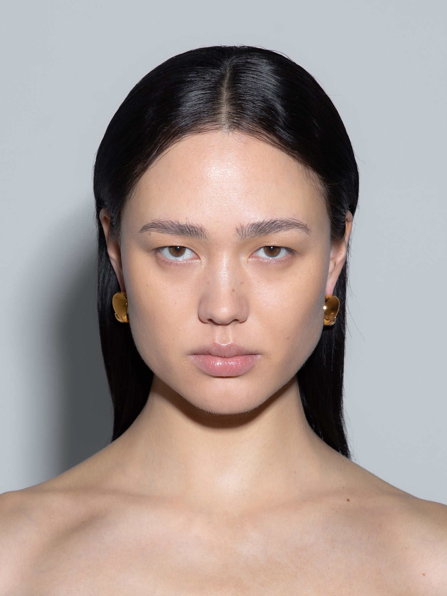Junior Medium 18kt Gold and Palladium-Plated Earrings - Image 3