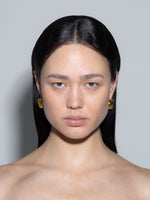 Junior Medium 18kt Gold and Palladium-Plated Earrings - Image 3