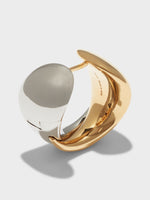 Junior Small 18kt Gold and Palladium-Plated Earrings - Image 2