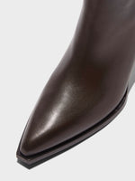Kala Leather Cowboy Ankle Boots - Image 3