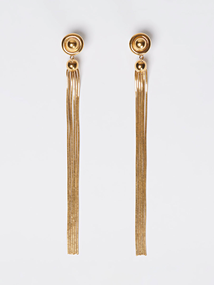 Lametta 18kt Gold-Plated Drop Earrings