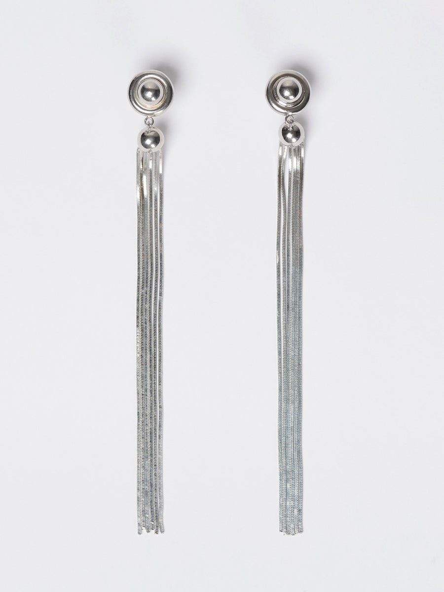 Lametta Palladium-Plated Drop Earrings