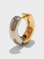Laurie Large 18kt Gold and Palladium-Plated Hoop Earrings - Image 2