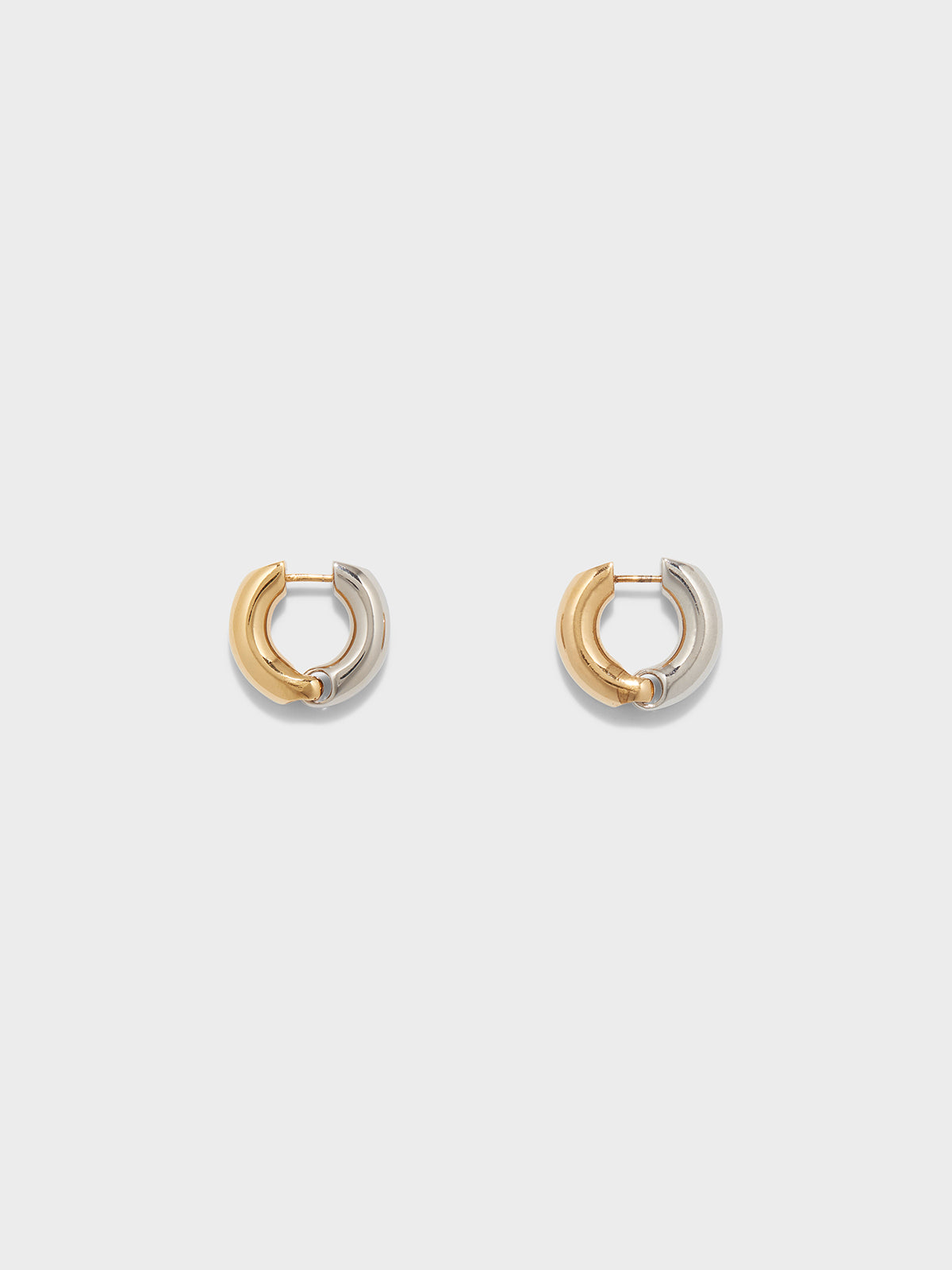 Laurie Medium 18kt Gold and Palladium-Plated Hoop Earrings - Image 1