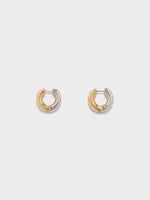 Laurie Medium 18kt Gold and Palladium-Plated Hoop Earrings - Image 1
