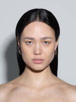 Laurie Medium 18kt Gold and Palladium-Plated Hoop Earrings - Image 4