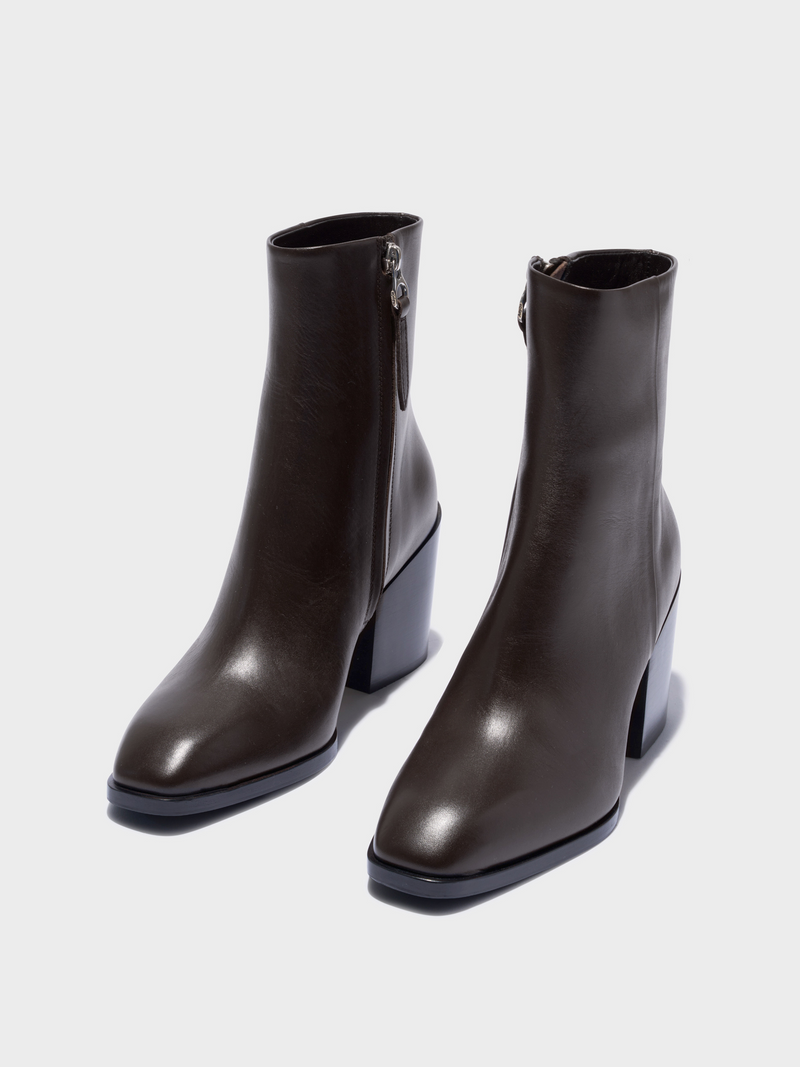Leandra Leather Ankle Boots