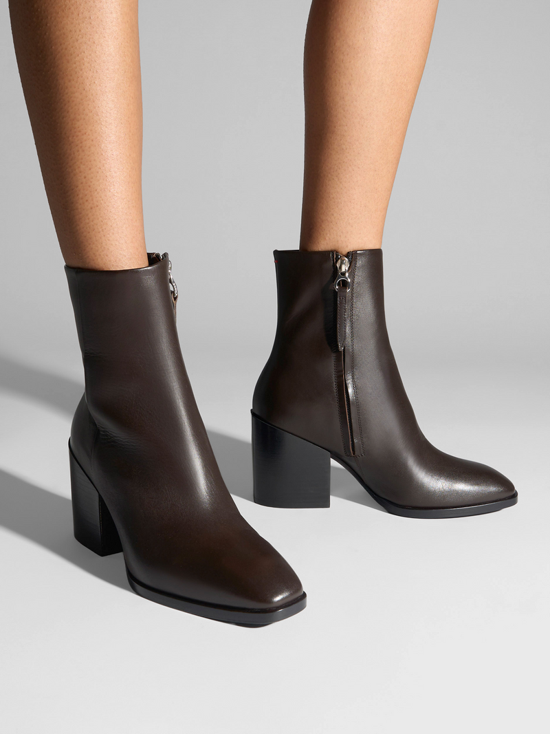 Leandra Leather Ankle Boots