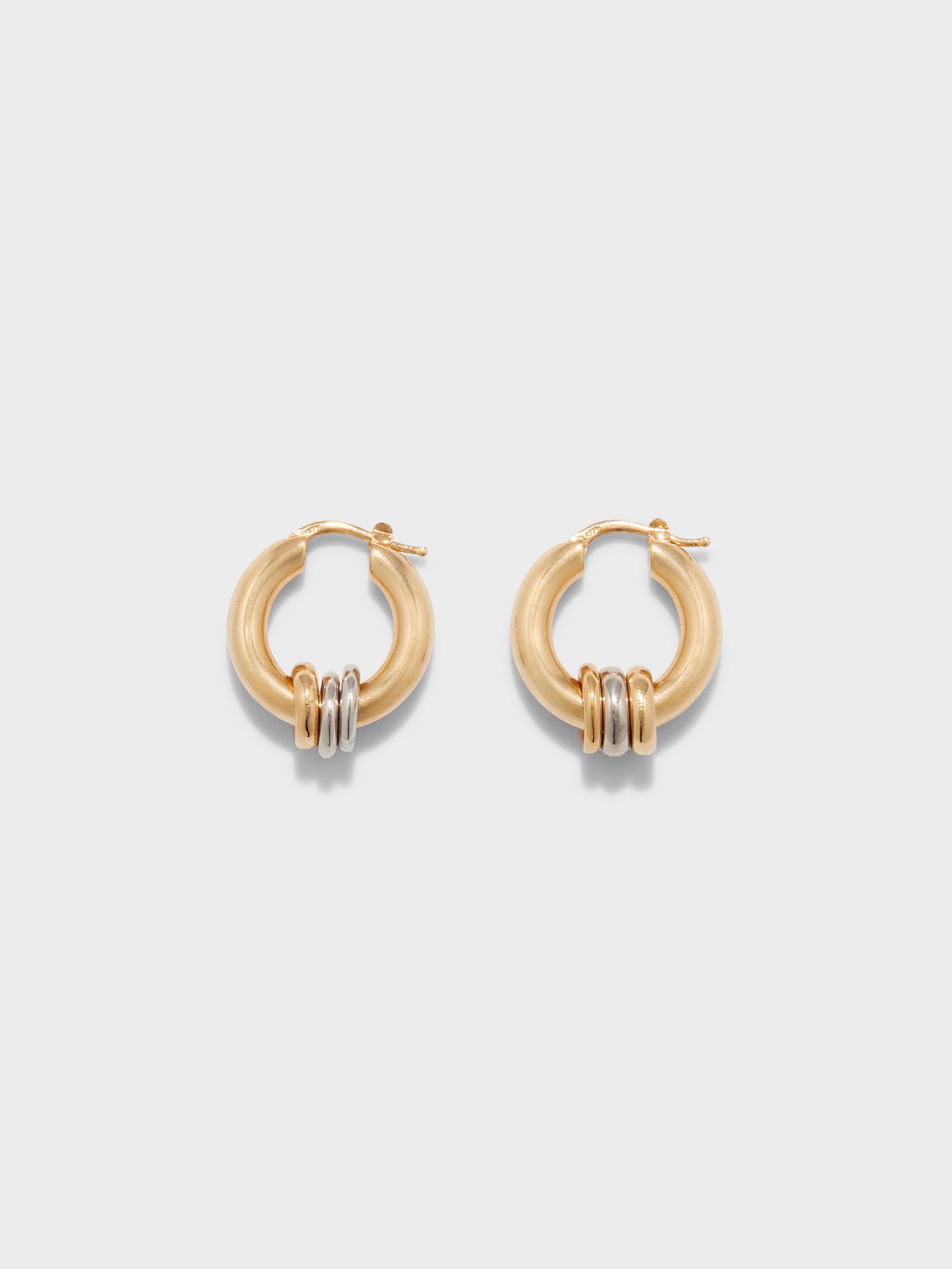 Lenny 18kt Gold-Plated Hoop Earrings - Image 1