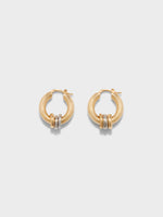 Lenny 18kt Gold-Plated Hoop Earrings - Image 1