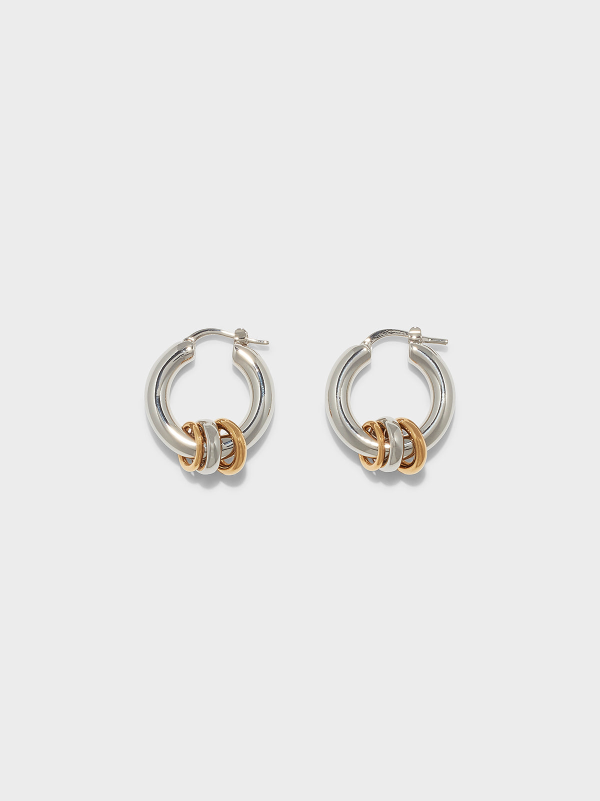 Lenny Palladium-Plated Hoop Earrings - Image 1