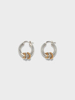 Lenny Palladium-Plated Hoop Earrings - Image 1