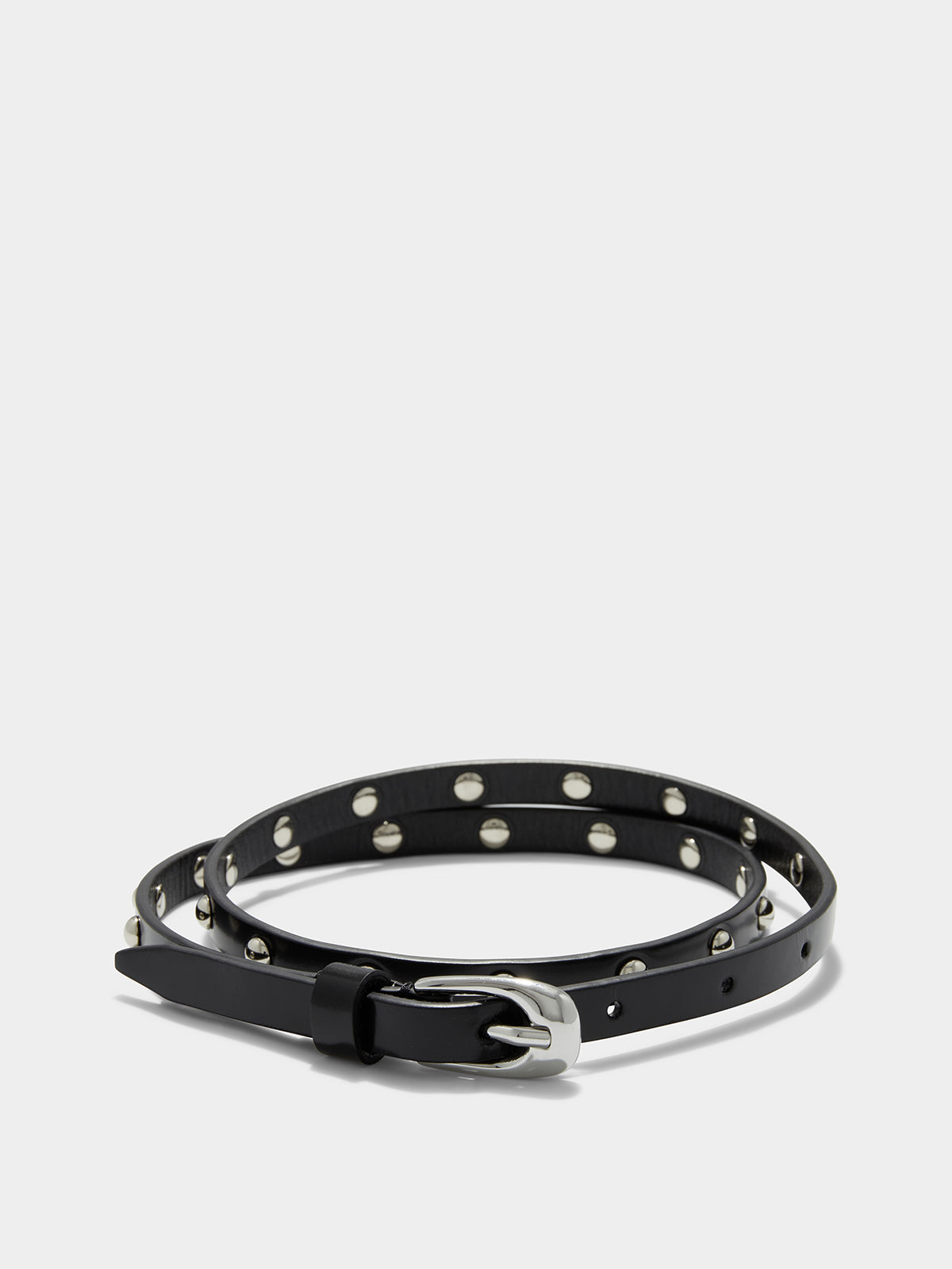Liam Studded Leather Belt - Image 1