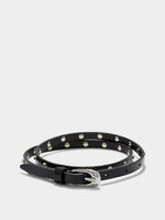 Liam Studded Leather Belt - Image 1