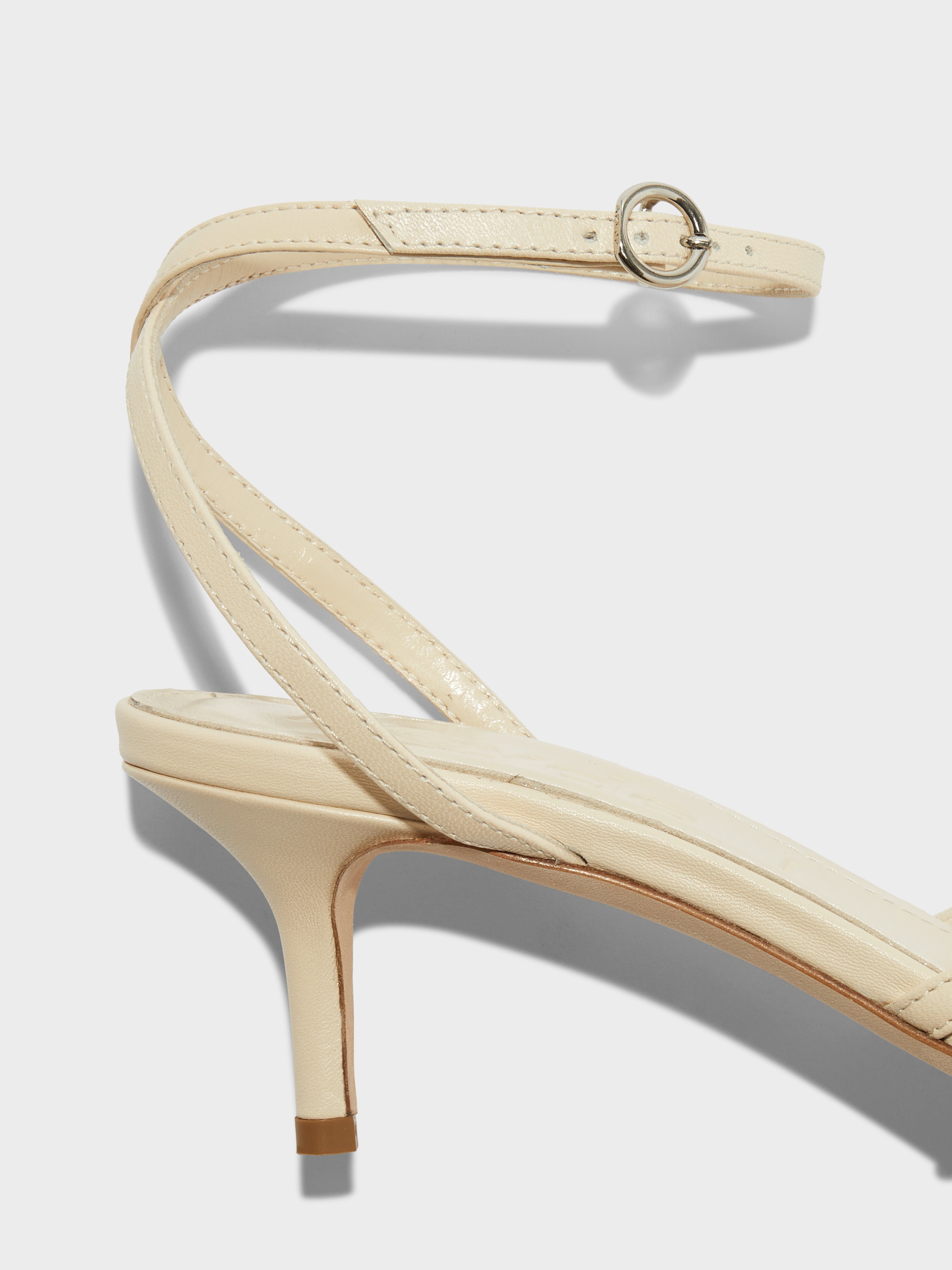 Libby Leather Kitten-Heel Sandals - Image 4