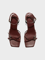 Libby Leather Kitten-Heel Sandals - Image 5