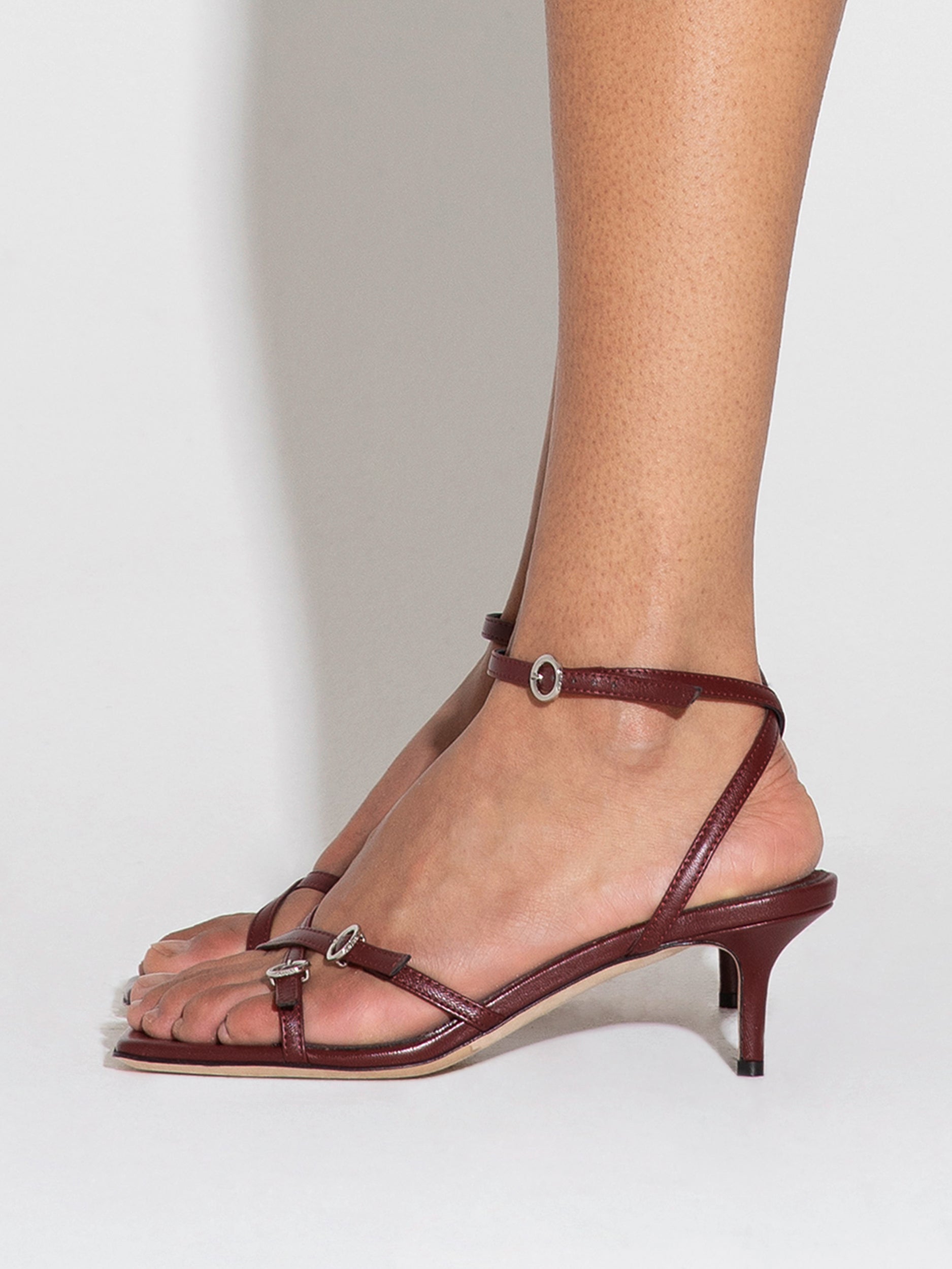 Libby Leather Kitten-Heel Sandals - Image 6