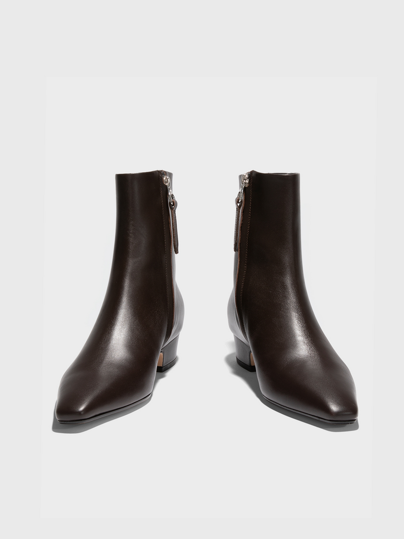Lilia Leather Ankle Boots
