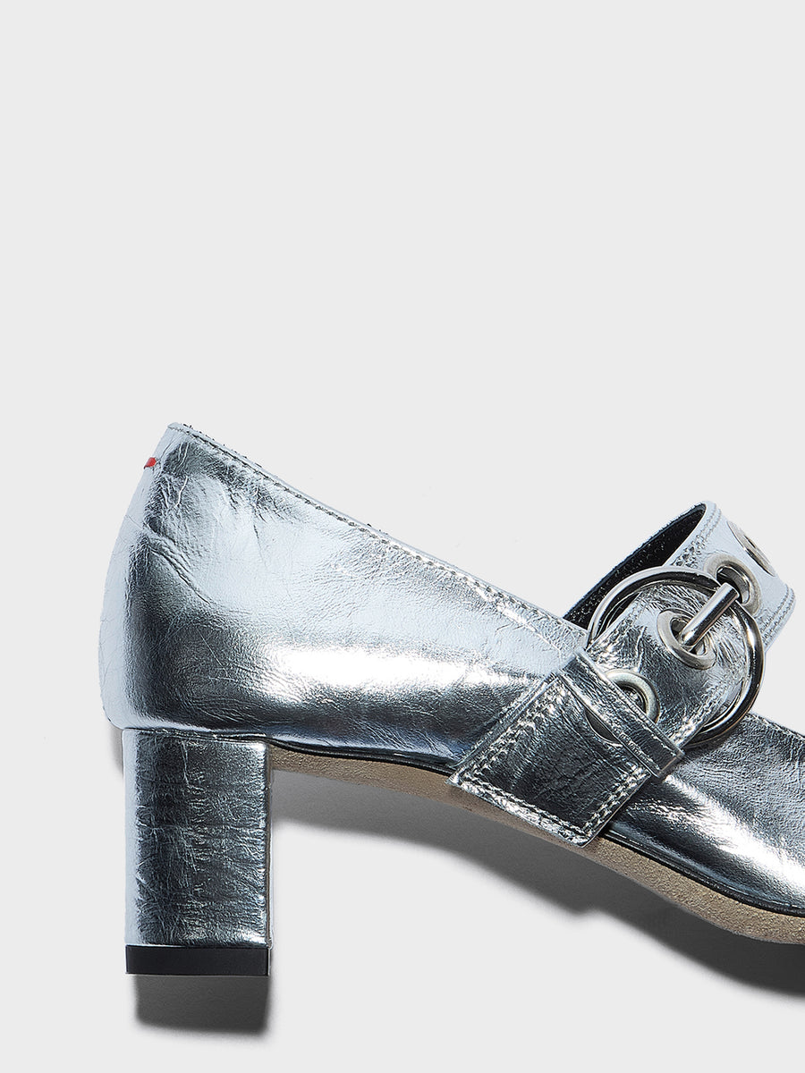 Lina Eyelet Mary-Jane Pumps