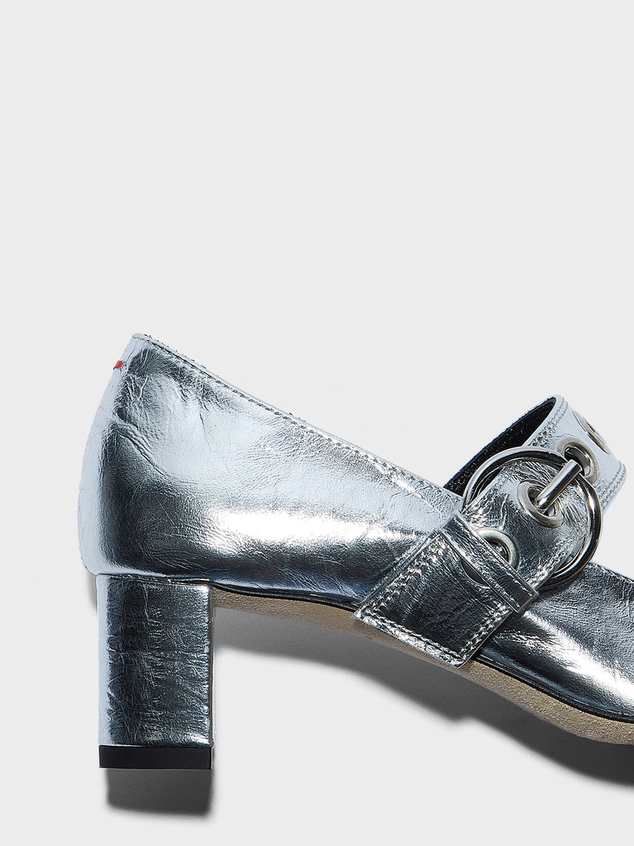 Lina Eyelet Mary-Jane Pumps