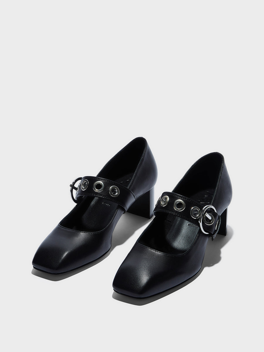 Lina Eyelet Mary-Jane Pumps