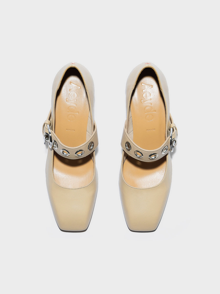 Lina Eyelet Mary-Jane Pumps