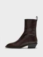 Luis Leather Cowboy Ankle Boots - Image 1