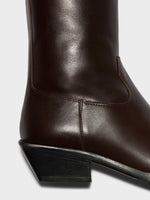 Luis Leather Cowboy Ankle Boots - Image 4
