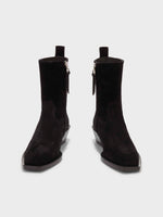 Luis Suede Cowboy Ankle Boots - Image 5