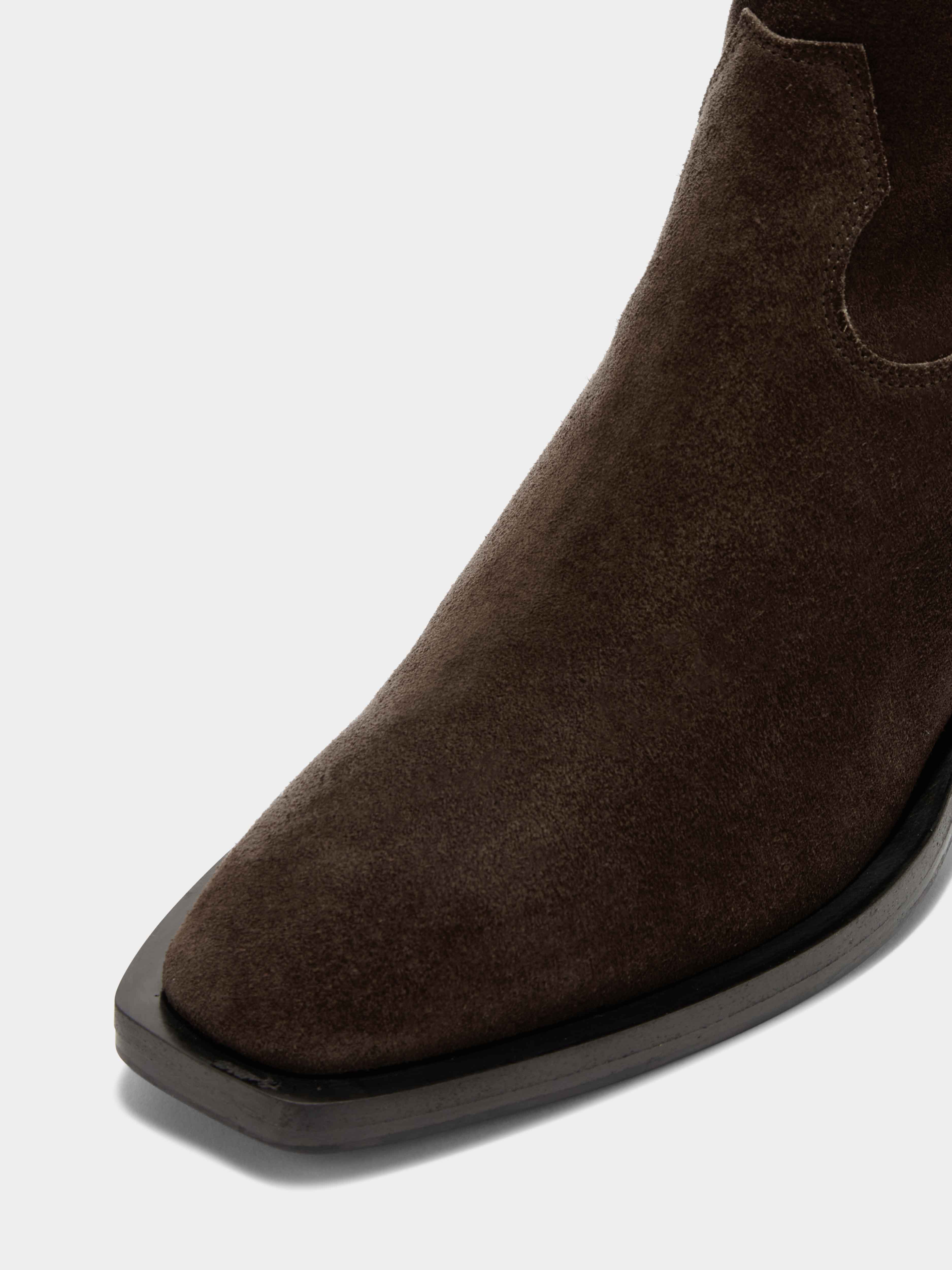 Luis Suede Cowboy Ankle Boots - Image 3