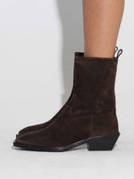 Luis Suede Cowboy Ankle Boots - Image 6